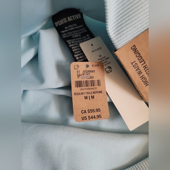 PINK Victoria's Secret  Sky Blue Leggings - Picture 10 of 13